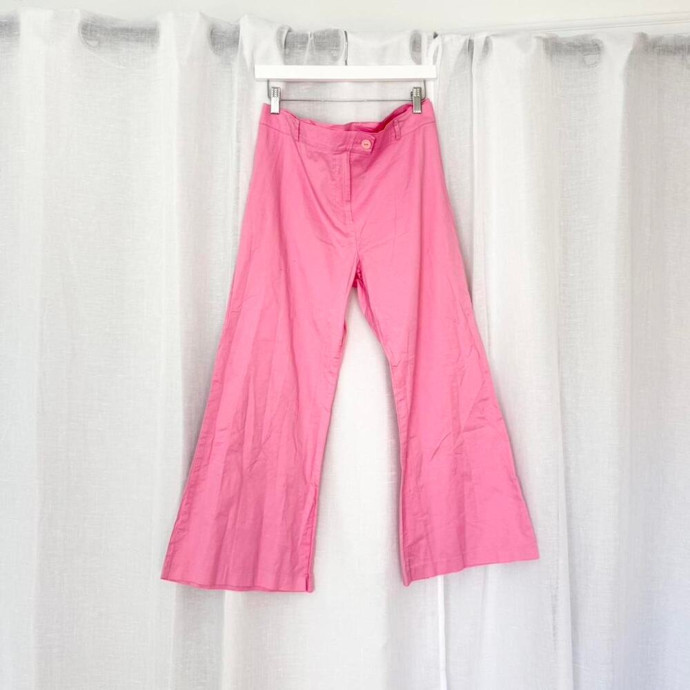✿ vintage bubblegum pink cropped flare pants ✿